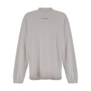 Balenciaga Logo Lettering Print Grå T-shirt Gray, Herr