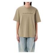 Acne Studios Sand Beige Logo T-shirt Beige, Dam