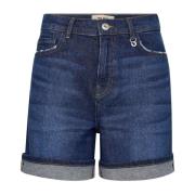 MOS MOSH Blå Denim Shorts & Knickers Blue, Dam