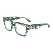 Bottega Veneta Oregelbundet acetatglasögonmodell Green, Unisex