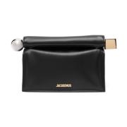 Jacquemus Svart Clutch Axelväska Chic Stil Black, Dam