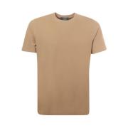 Zanone Beige Crew-neck T-shirt Slim Fit Beige, Herr