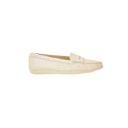 Tod's Lyxiga Snörskor i Panna Cocco Beige, Dam