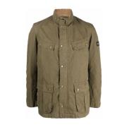 Barbour Grön quiltad jacka med knappfickor Green, Herr