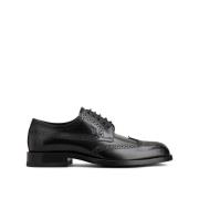 Tod's Klassiska Derby Skor i Svart Läder Black, Herr