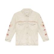 Isabel Marant Étoile Vit Knappjacka med Fickor White, Dam