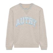 Autry Randig Crewneck Tröja Grå Gray, Dam