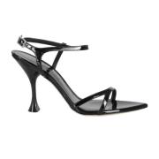 3JUIN High Heel Sandals Black, Dam