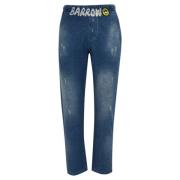 BARROW Denimbyxor med Elastisk Midja Blue, Herr