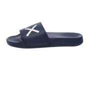 Sun68 Herr Logo Tofflor Navy Blue Blue, Herr