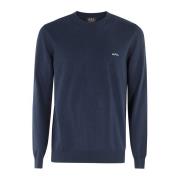 A.P.C. Round-neck Knitwear Blue, Herr