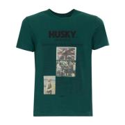 HUSKY ORIGINAL T-Shirts Green, Herr