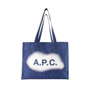 A.P.C. Bomull axelremsvskor Blue, Dam