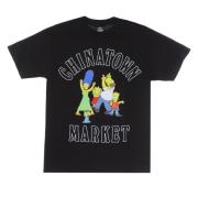 MARKET The Simpsons Svart Herr Tee Black, Herr