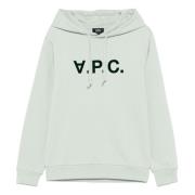 A.P.C. Bomullshoodie Green, Herr