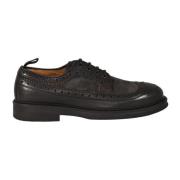 Fabi Läder Oxford Skor med Gummisula Black, Herr