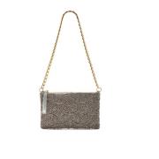 MALIPARMI Lucky Beads Broderi Clutch MED REM Gray, Dam