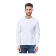 K-Way Vit Crewneck Sweater White, Herr