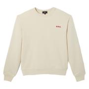 A.P.C. Petit VPC Bomullsweater med Logo Beige, Herr