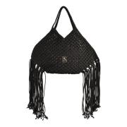 Ermanno Scervino Tote Rina Väska i Polyesterblandning Black, Dam