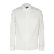 A.P.C. Broderad Skjorta Edouard White, Herr