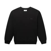 BALR. Logo Crewneck Sweatshirt Jet Black Black, Herr