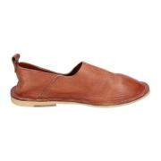 MOMA Vintage Läderslipp-on Loafers Brown, Dam