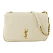 Saint Laurent Jamie 4.0 Liten Vit Läder Väska White, Dam