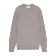 NN07 Stilren Crewneck Sweater med Ribbdetaljer Gray, Herr