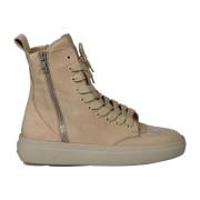 REPRESENT Nubuckläder High-Top Sneakers Beige, Herr