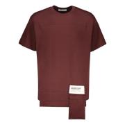 AMBUSH Bomull T-shirt med Front Print Brown, Herr