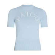 Patou Blå Crew Neck Tröja Blue, Dam