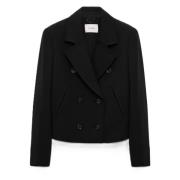 Dorothee Schumacher Twisted Lightness Boxy Jacket Black, Dam