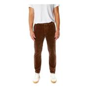 NN07 Slim Cord Chino Byxor Brown, Herr