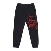 IUTER Skull Svarta Sweatpants Lång Fleece Black, Herr