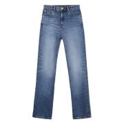 A.P.C. Straight Leg Jeans med Metaldetaljer Blue, Dam