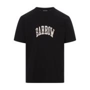 BARROW Vintage Oversized T-shirt med Bokstäver och Smile-tryck Black, ...