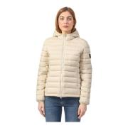 ECOALF Vändbar vindtät jacka Atlantic Beige Beige, Dam