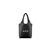 A.P.C. Svart Ninon Tote Väska Black, Dam