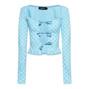 MISBHV Monogram top Blue, Dam