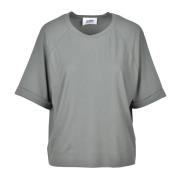 Alpha Studio Bomull Elastan T-shirt Gray, Dam