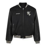 REPRESENT Bellerophon Wool Varsity Jacket Black, Herr