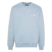 A.P.C. Rue Madame Logo Print Sweatshirt Blue, Dam