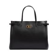 Valentino Garavani Svart Antibes Medium Tote Väska Black, Dam