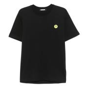 BARROW Svart Jersey T-shirt med logotryck Black, Herr