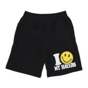 MARKET Smiley Haters Sweatshorts Black, Herr