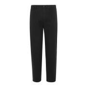 DEPARTMENT FIVE Slim Crop Chino Byxor Black, Herr