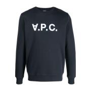 A.P.C. Blå Sweatshirt för en snygg look Blue, Herr