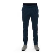 PT01 Kakel Micro Print Skinny Fit Chino Blue, Herr