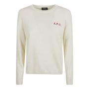 A.P.C. Round-neck Knitwear White, Dam